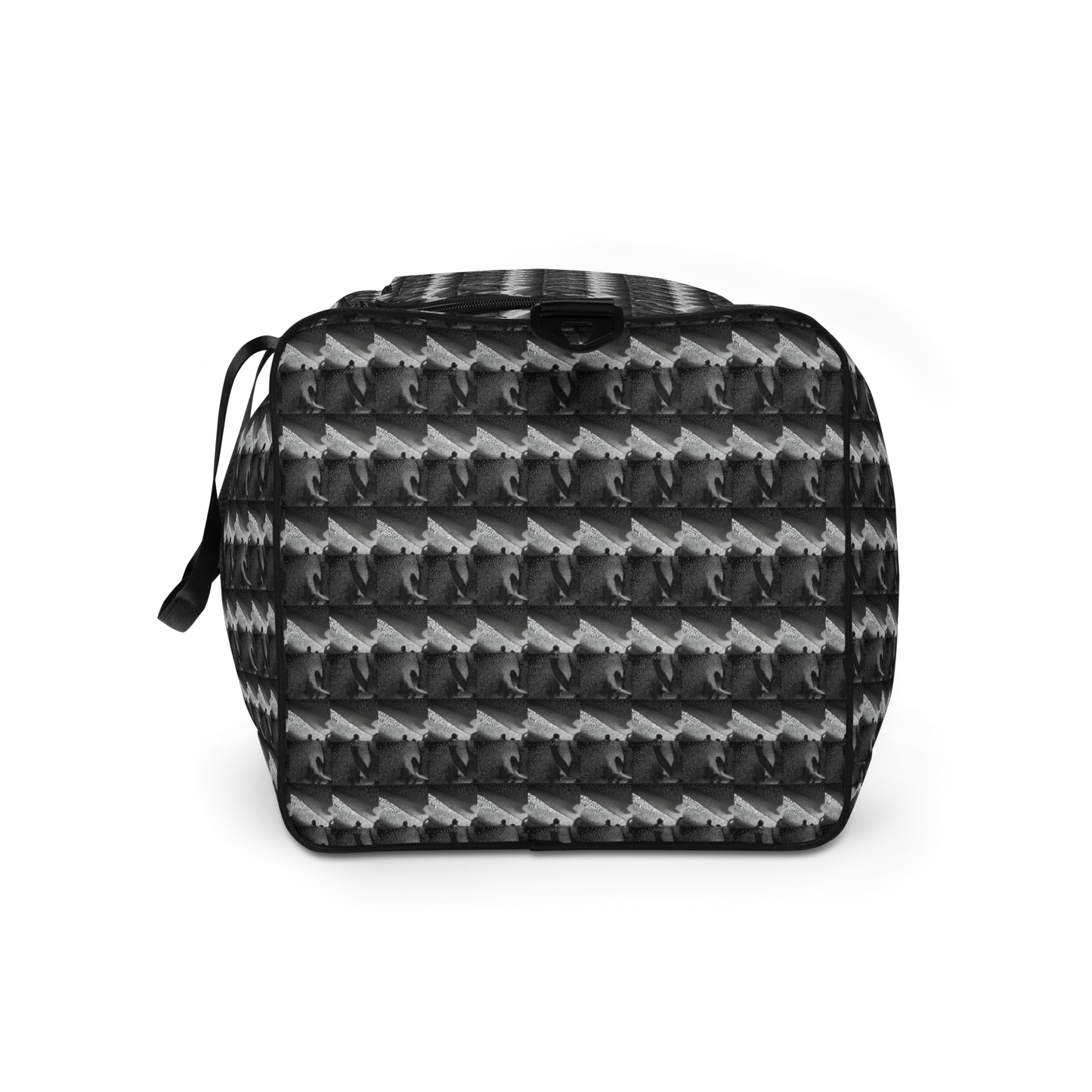No matter where your adventures take you, beats.cali duffle bag ensures stability with T-piping, providing peace of mind as you navigate through bustling airports or busy city streets. Plus, with a mesh side pocket, accessing must-have items has never been more convenient. Elevate your travel experience with our Art-Inspired Duffle Bag—a perfect blend of durability, style, and functionality that's ready to accompany you on every journey.
