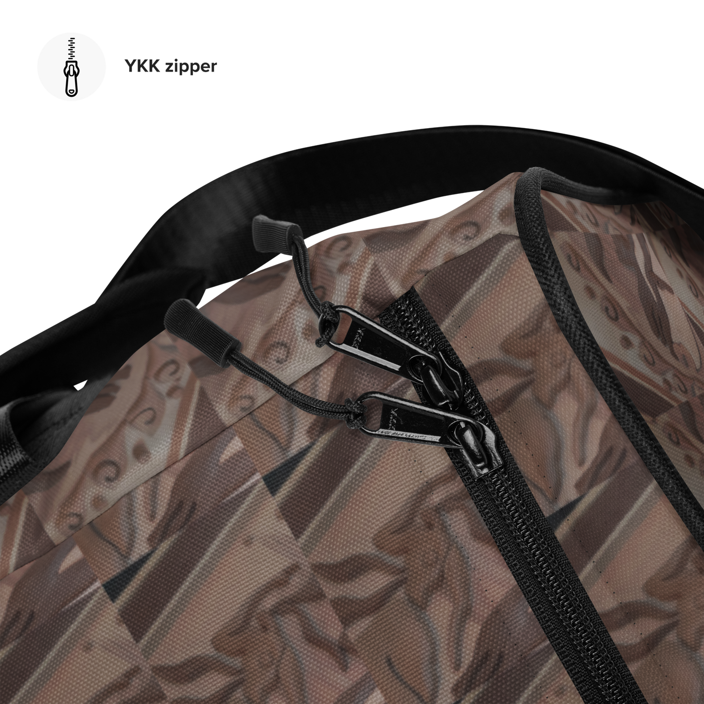 BEATS.CALI duffle bag is built to last. Its robust construction, featuring 100% polyester with black interlining, ensures it can handle the demands of your busiest days. With a generous interior space measuring 22" x 11.5" x 11.5", staying organized has never been easier. Utilize the multiple pockets, including a secure zipper pocket, to keep your essentials within reach. our duffle bag ensures stability with T-piping, providing peace of mind as you navigate daily.