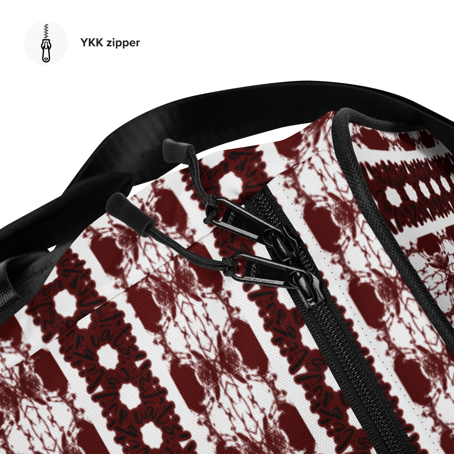 BEATS.CALI duffle bag is built to last. Its robust construction, featuring 100% polyester with black interlining, ensures it can handle the demands of your busiest days. With a generous interior space measuring 22" x 11.5" x 11.5", staying organized has never been easier. Utilize the multiple pockets, including a secure zipper pocket, to keep your essentials within reach. our duffle bag ensures stability with T-piping, providing peace of mind as you navigate daily.