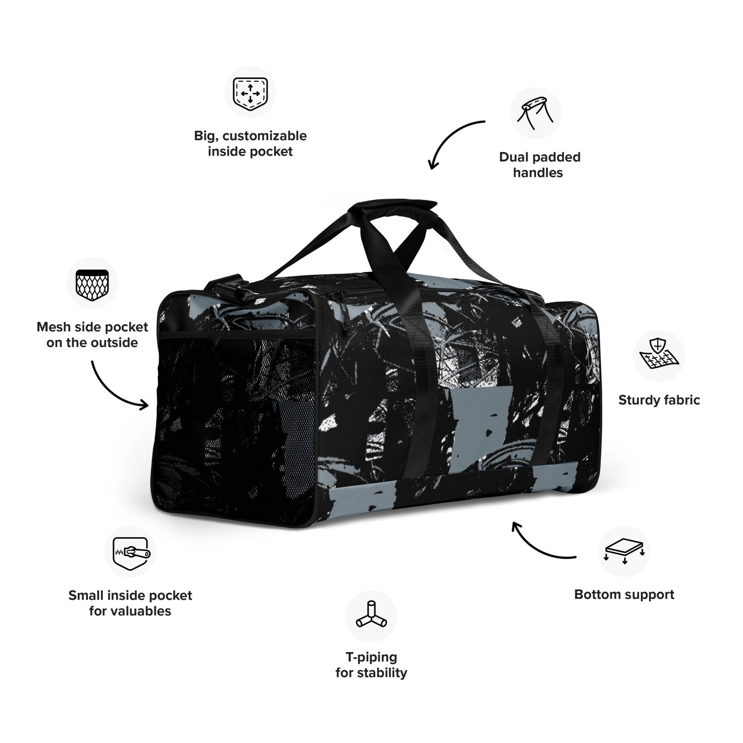 With a generous interior space measuring 22" x 11.5" x 11.5", staying organized has never been easier. Utilize the multiple pockets, including a secure zipper pocket, to keep your essentials within reach. Experience comfort like never before with adjustable and removable padded shoulder straps, designed to support you during even the longest journeys. Dual padded handles, equipped with hook & loop fasteners, offer convenient carrying options for your convenience.