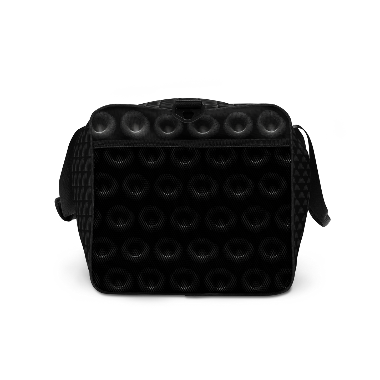 BEATS.CALI duffle bag is built to last. Its robust construction, featuring 100% polyester with black interlining, ensures it can handle the demands of your busiest days. With a generous interior space measuring 22" x 11.5" x 11.5", staying organized has never been easier. Utilize the multiple pockets, including a secure zipper pocket, to keep your essentials within reach. our duffle bag ensures stability with T-piping, providing peace of mind as you navigate daily.
