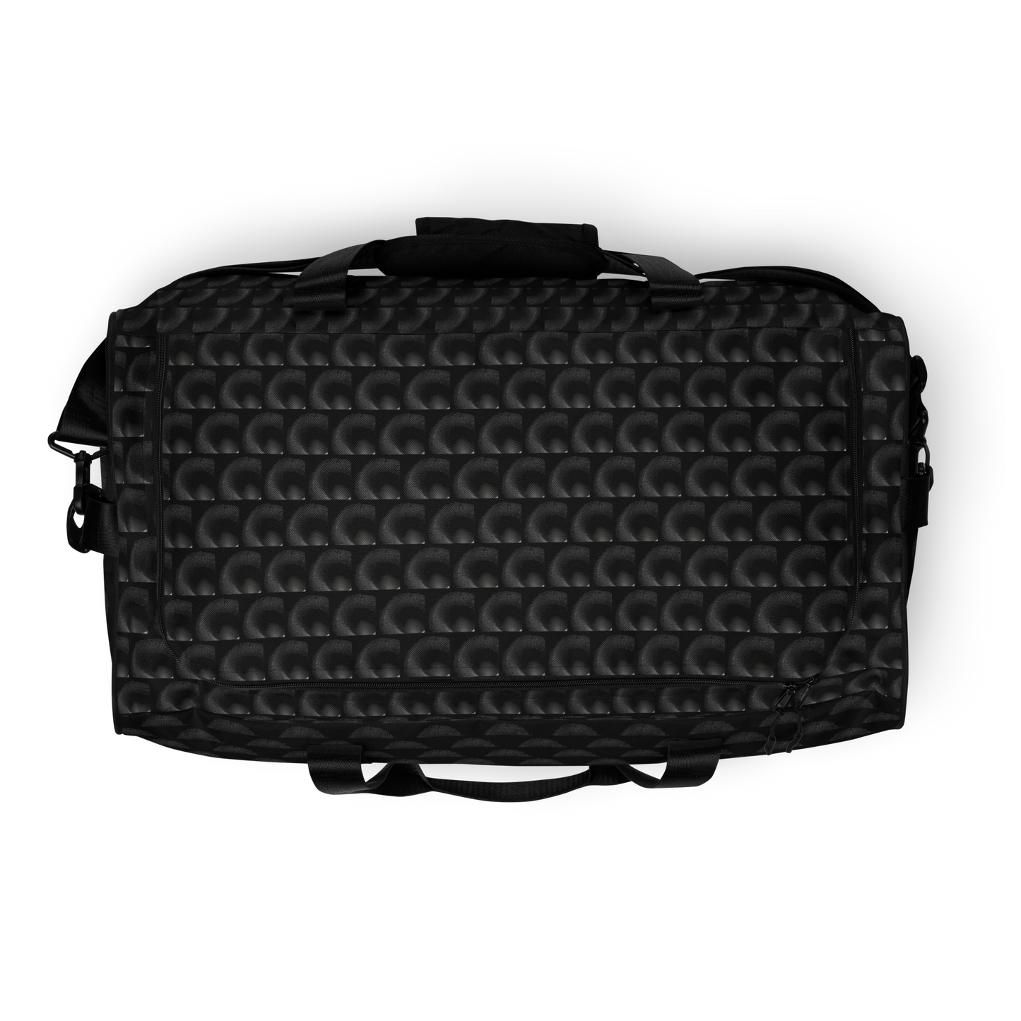 BEATS.CALI duffle bag is built to last. Its robust construction, featuring 100% polyester with black interlining, ensures it can handle the demands of your busiest days. With a generous interior space measuring 22" x 11.5" x 11.5", staying organized has never been easier. Utilize the multiple pockets, including a secure zipper pocket, to keep your essentials within reach. our duffle bag ensures stability with T-piping, providing peace of mind as you navigate daily.