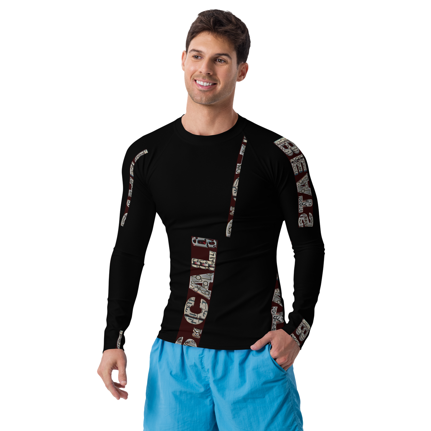 Constructed from 82% polyester and 18% spandex, this rash guard features a soft, four-way stretch fabric that contours perfectly to your body, thus providing unmatched comfort during all activities. Engage confidently; with your skin safeguarded against damaging UV rays, its UPF 50+ protection ensures that ultimate protection. With flat ergonomic seams and cover stitching, beats.cali’s rash guards are built for endurance, letting you concentrate on your performance without concern for wear and tear.