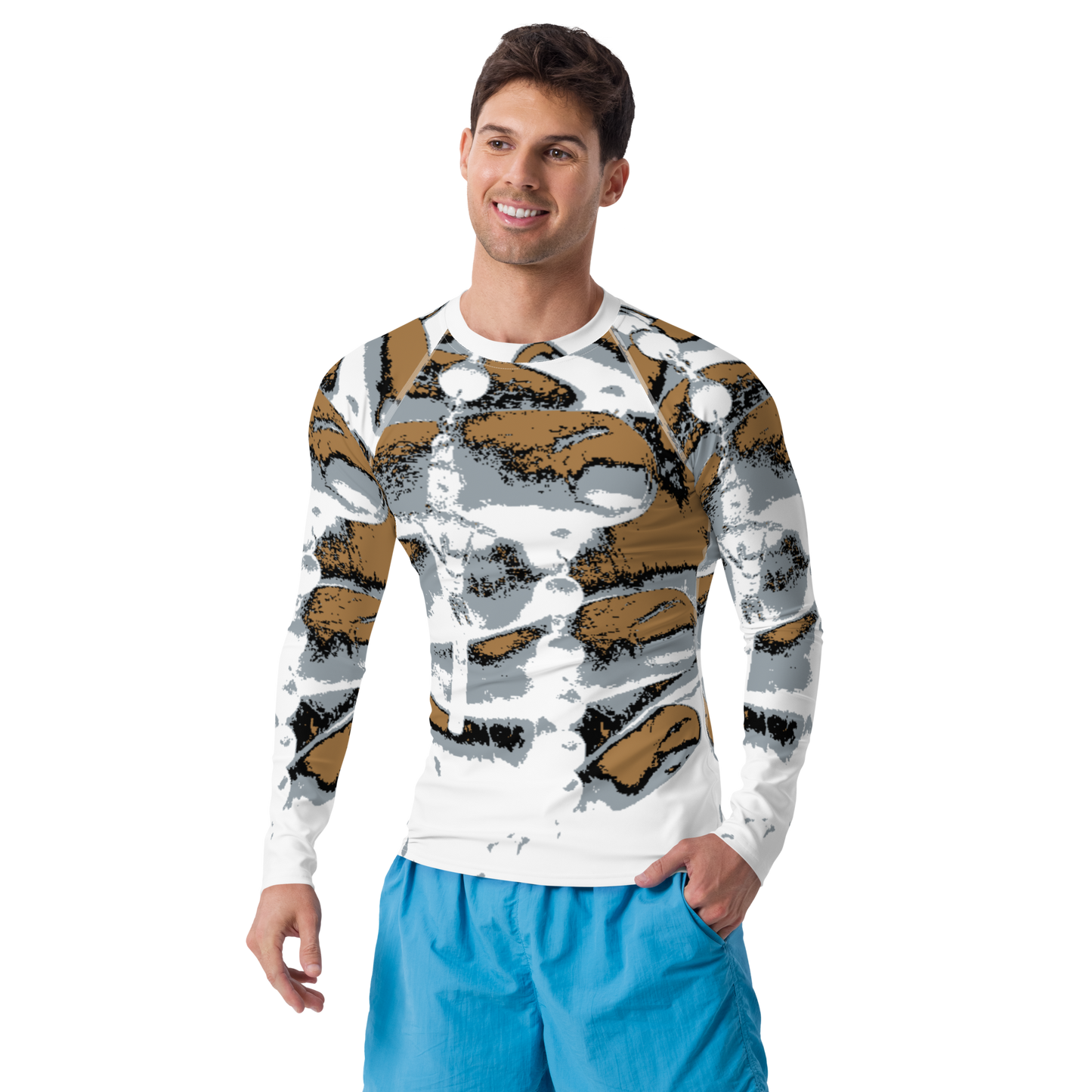 Constructed from 82% polyester and 18% spandex, this rash guard features a soft, four-way stretch fabric that contours perfectly to your body, thus providing unmatched comfort during all activities. Engage confidently; with your skin safeguarded against damaging UV rays, its UPF 50+ protection ensures that ultimate protection. With flat ergonomic seams and cover stitching, beats.cali’s rash guards are built for endurance, letting you concentrate on your performance without concern for wear and tear.