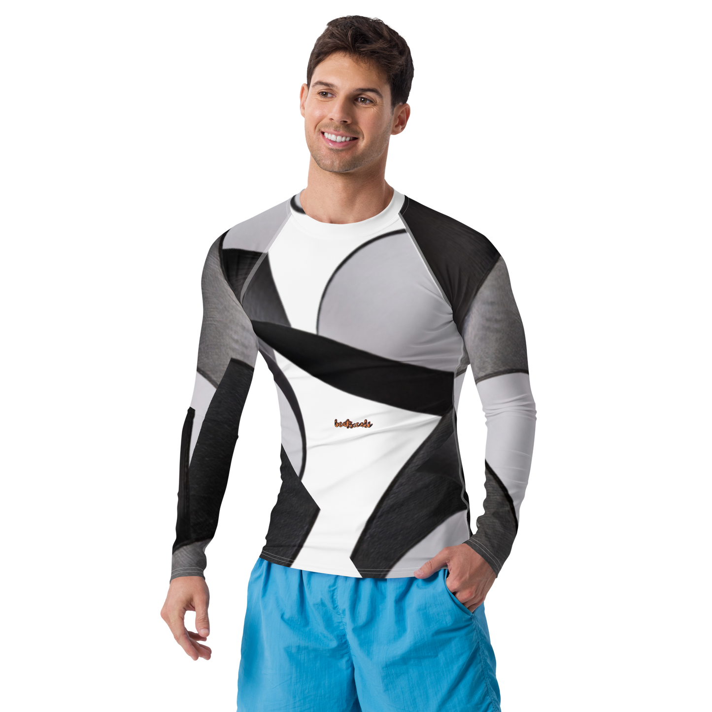 Constructed from 82% polyester and 18% spandex, this rash guard features a soft, four-way stretch fabric that contours perfectly to your body, thus providing unmatched comfort during all activities. Engage confidently; with your skin safeguarded against damaging UV rays, its UPF 50+ protection ensures that ultimate protection. With flat ergonomic seams and cover stitching, beats.cali’s rash guards are built for endurance, letting you concentrate on your performance without concern for wear and tear.