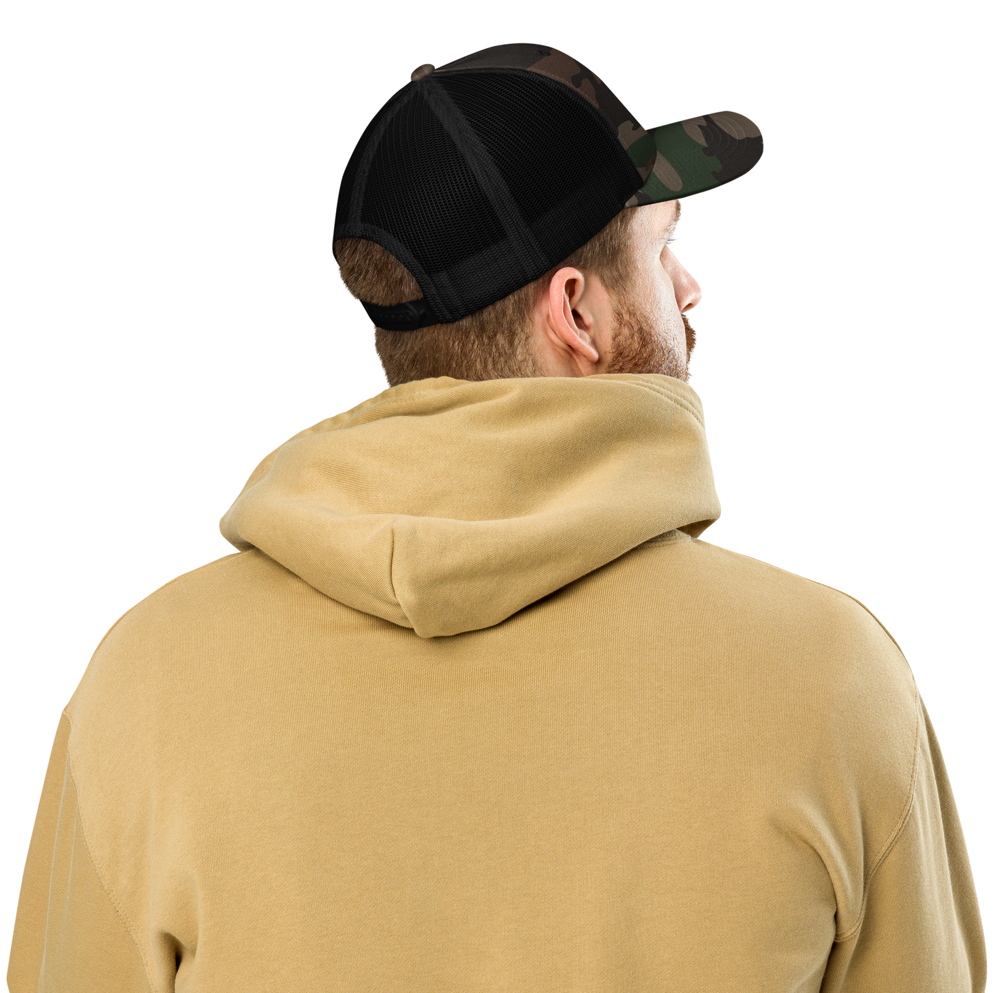 Camouflage trucker hat