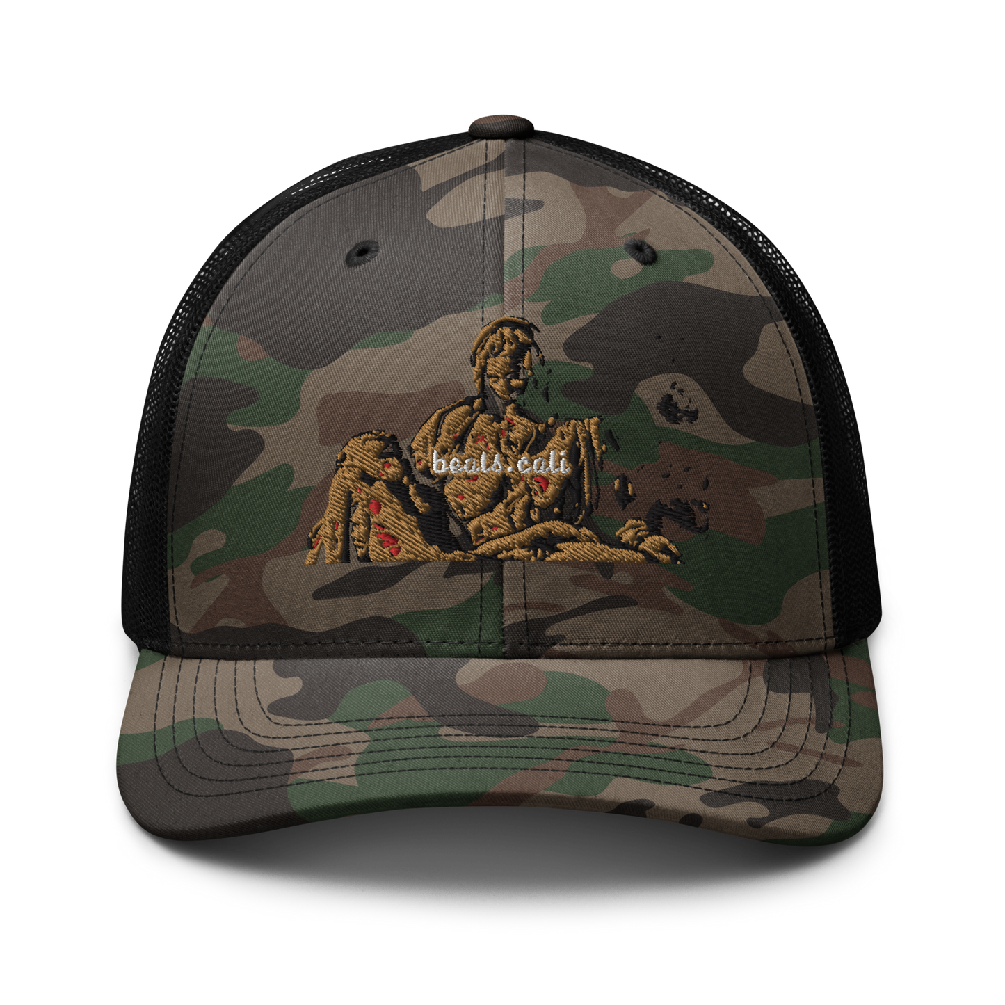 Camouflage trucker hat