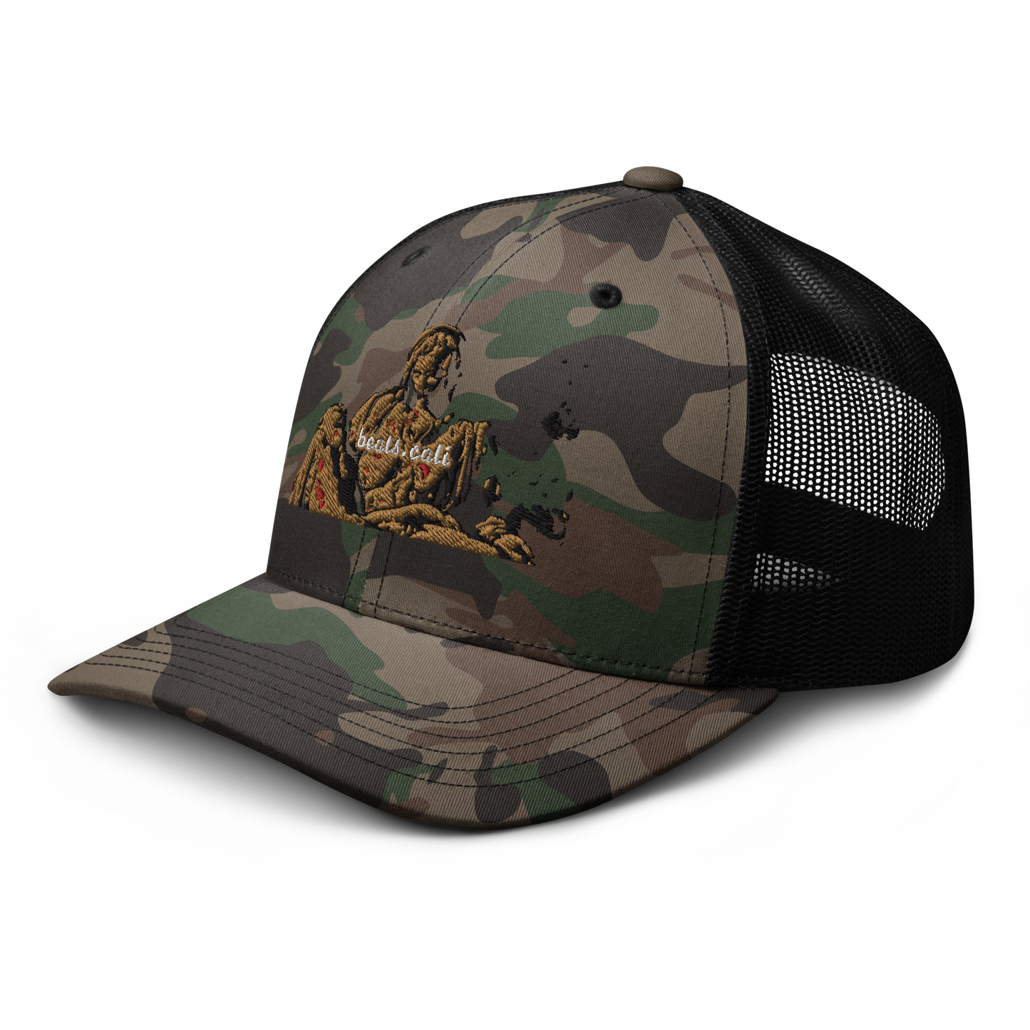Camouflage trucker hat
