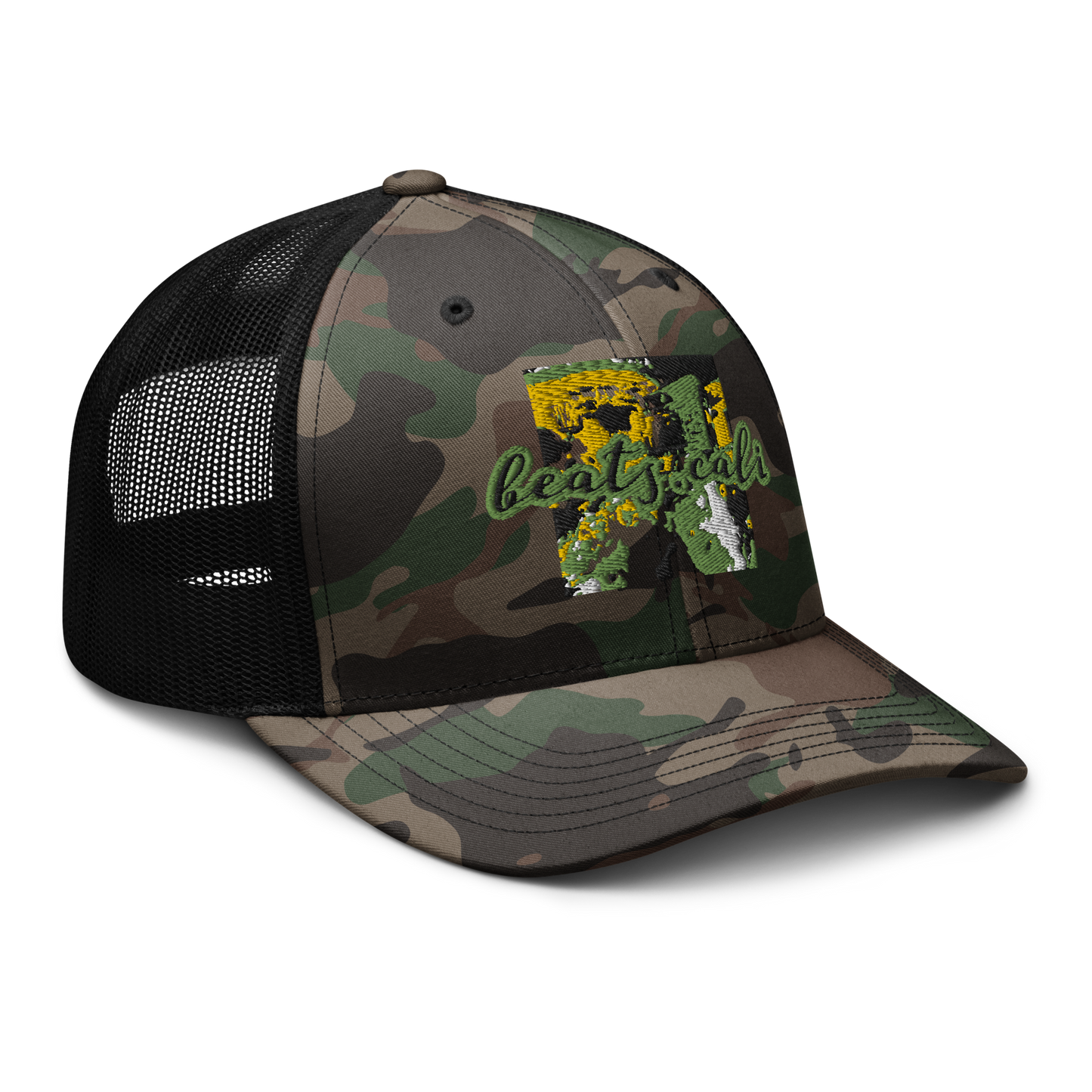 Camouflage trucker hat