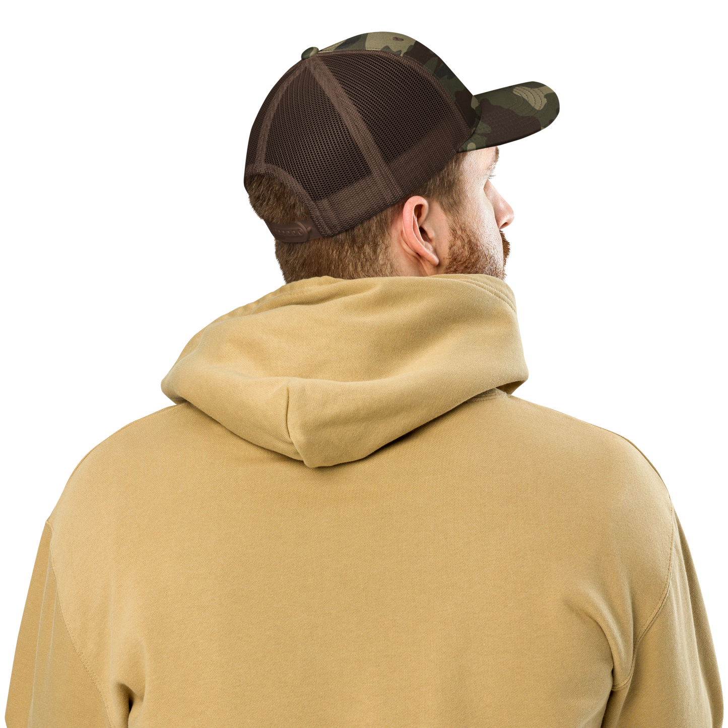 Camouflage trucker hat