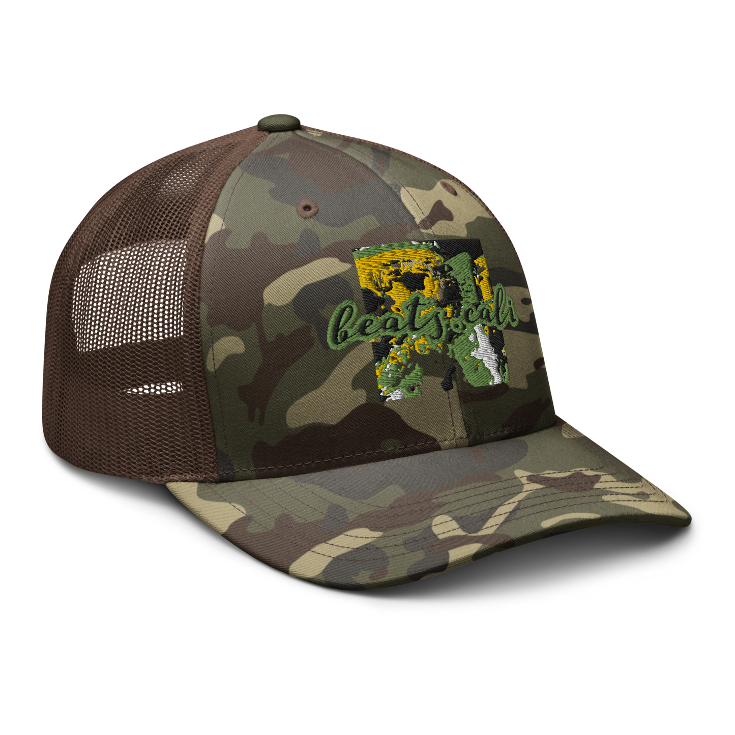 Camouflage trucker hat