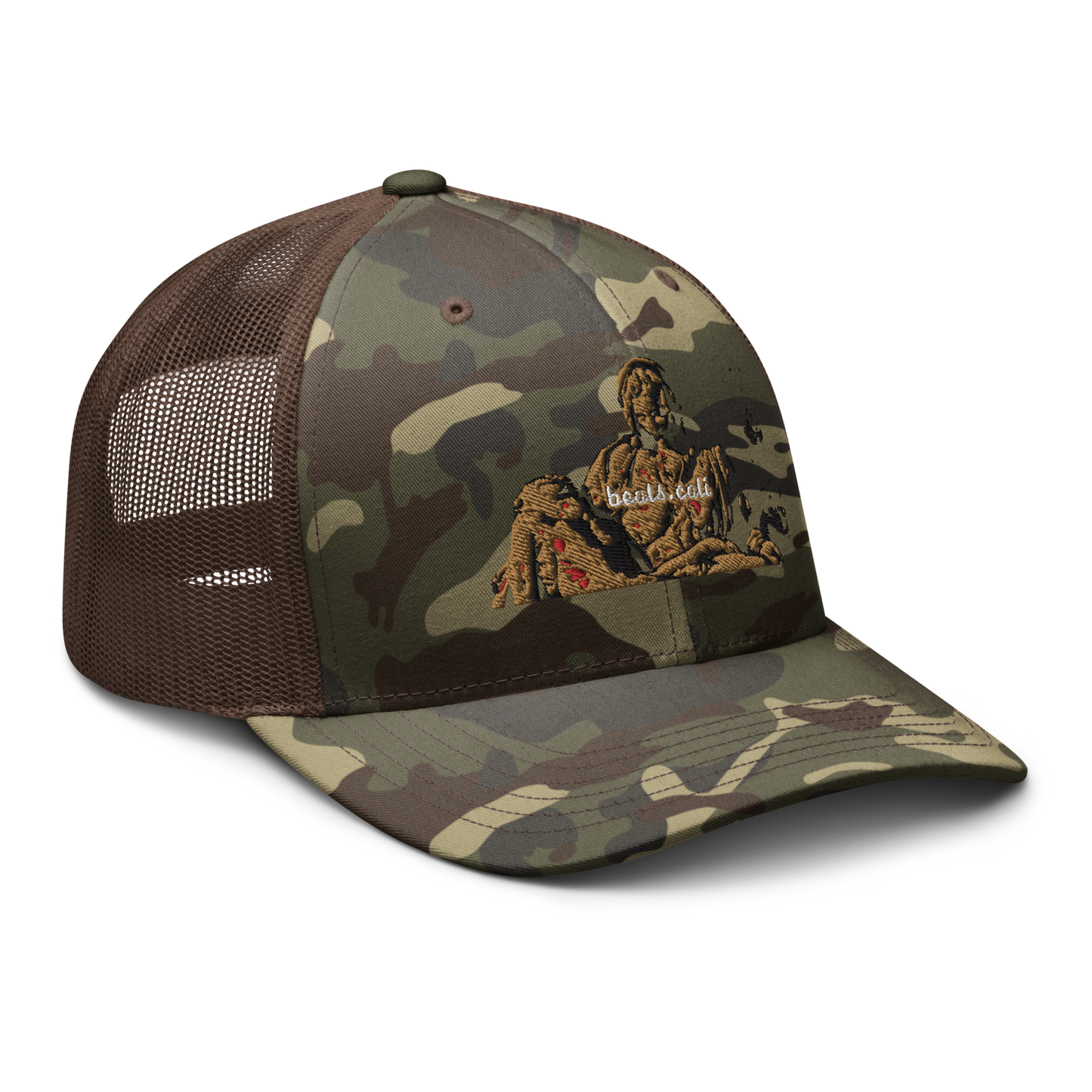 Camouflage trucker hat