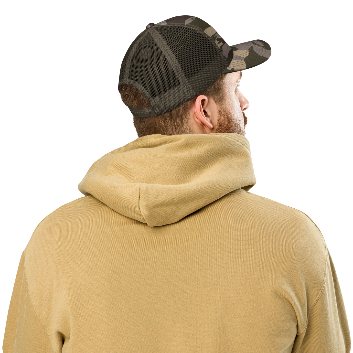 Camouflage trucker hat