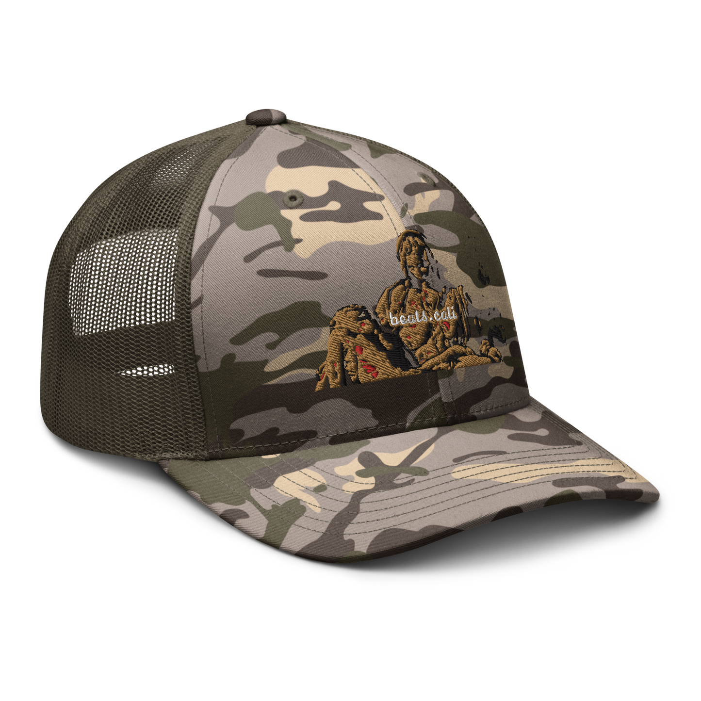 Camouflage trucker hat