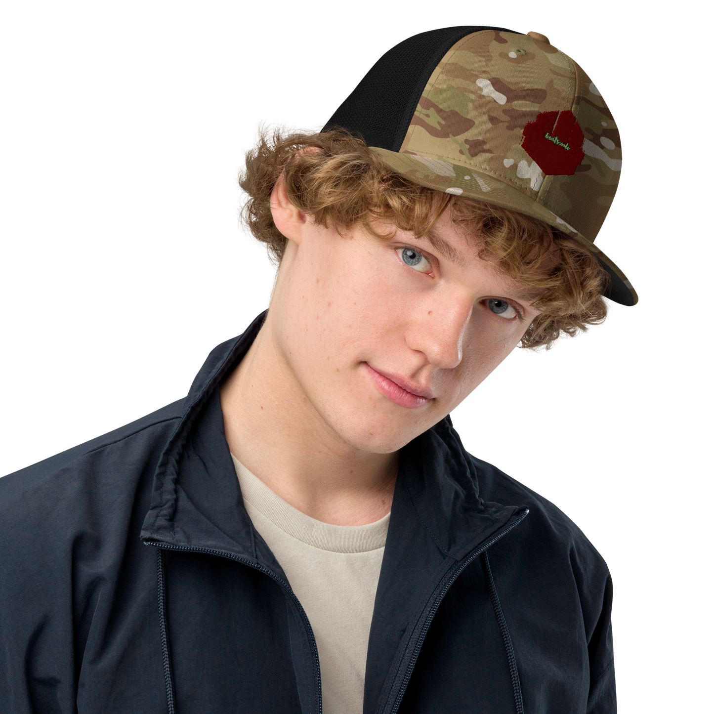 Closed-back trucker cap