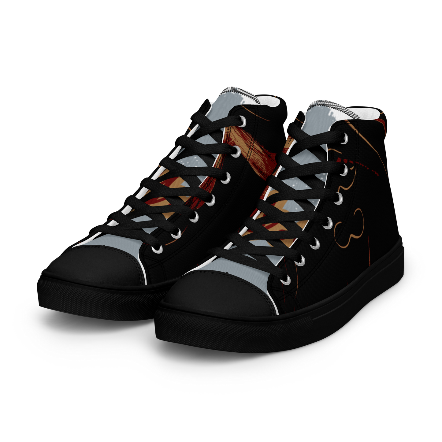 Men’s high top canvas shoes
