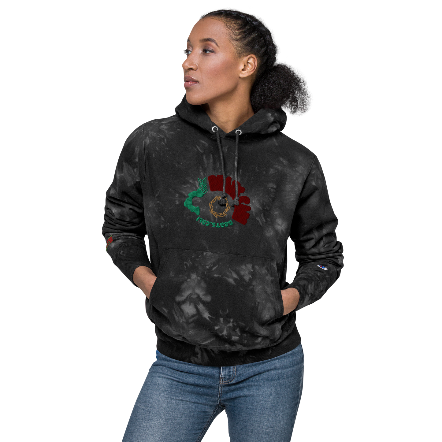 Unisex Champion tie-dye hoodie