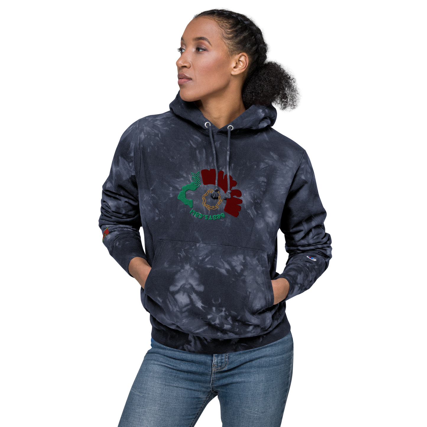 Unisex Champion tie-dye hoodie