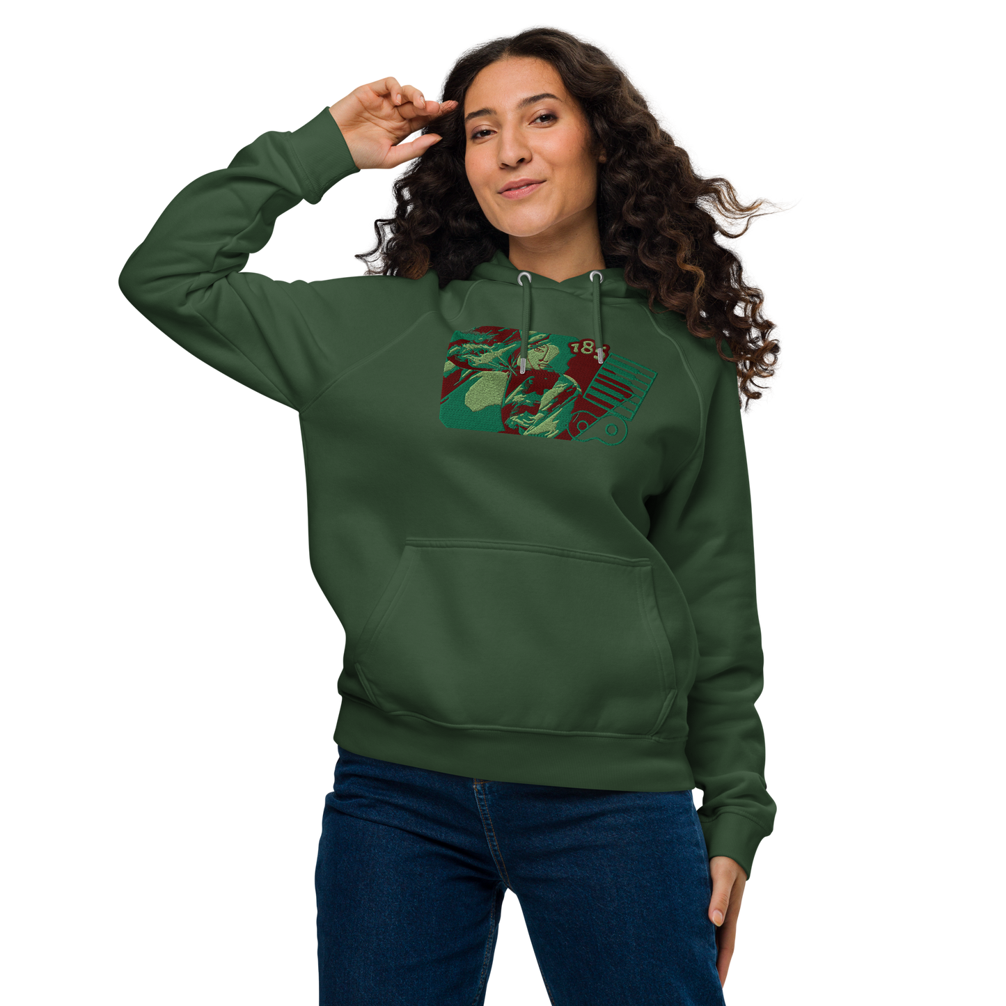 Unisex raglan hoodie