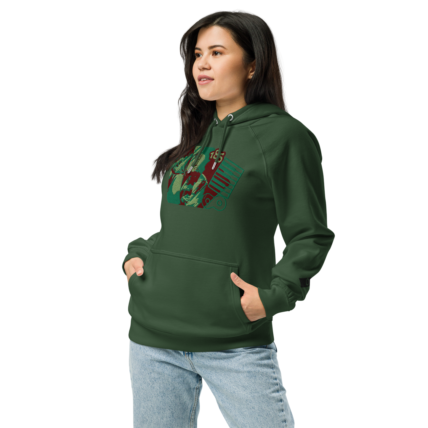 Unisex raglan hoodie
