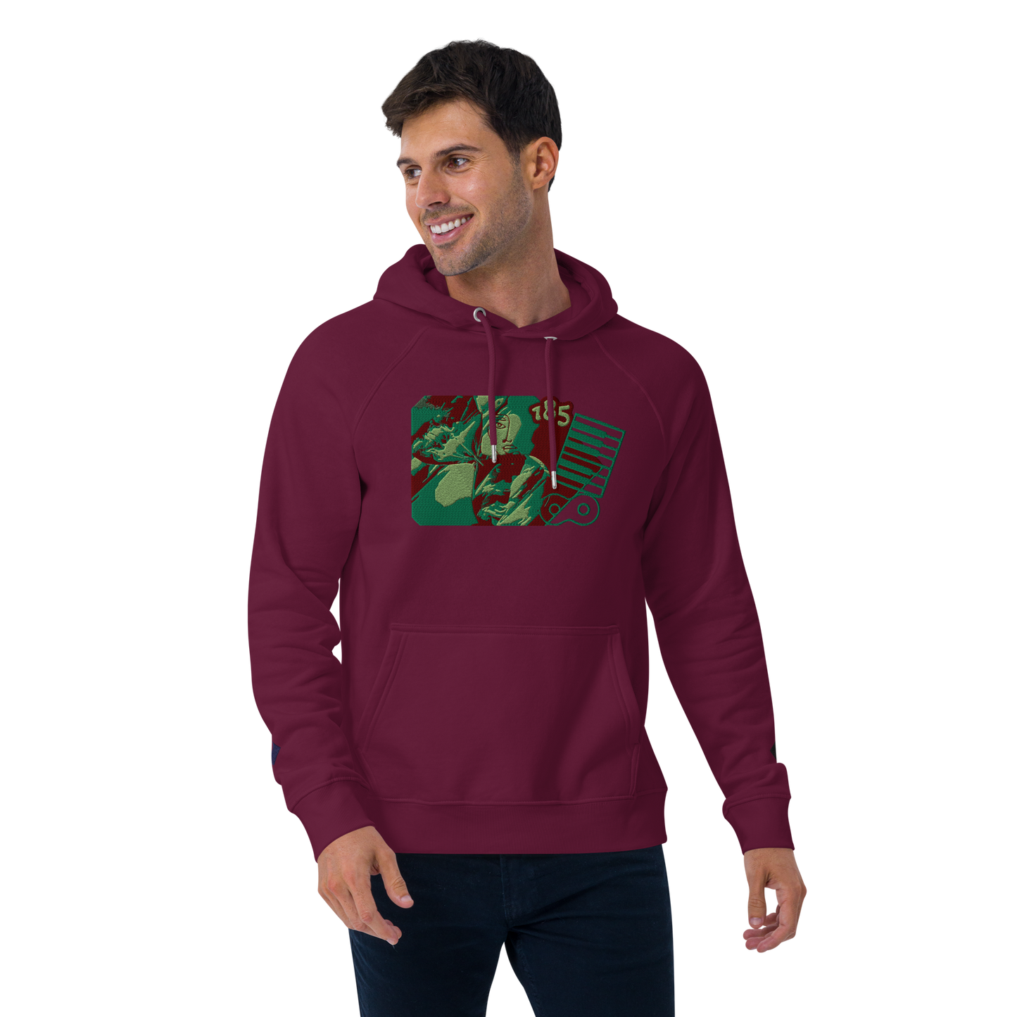 Unisex raglan hoodie