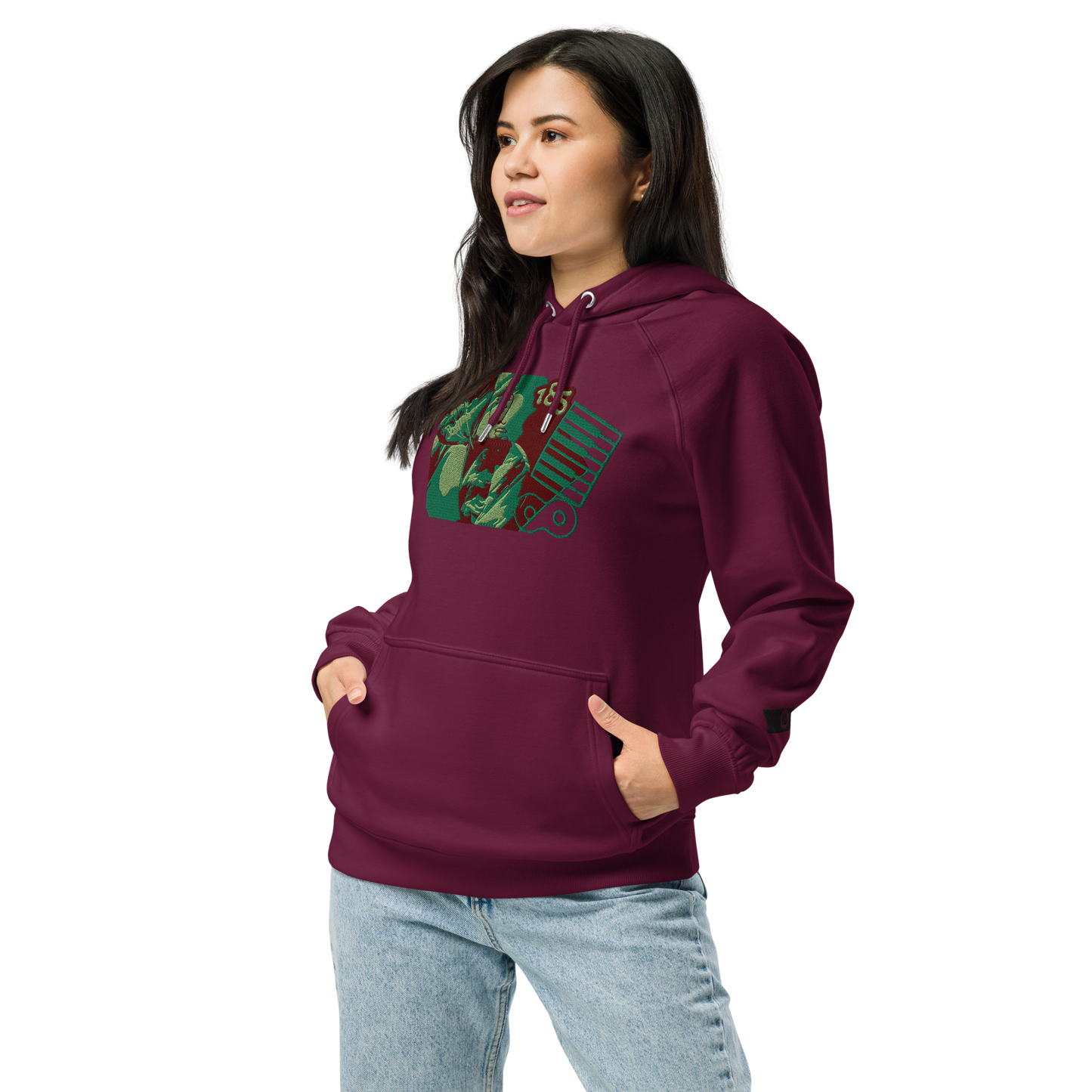Unisex raglan hoodie