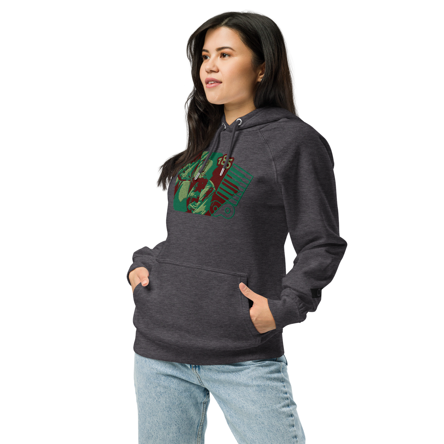 Unisex raglan hoodie