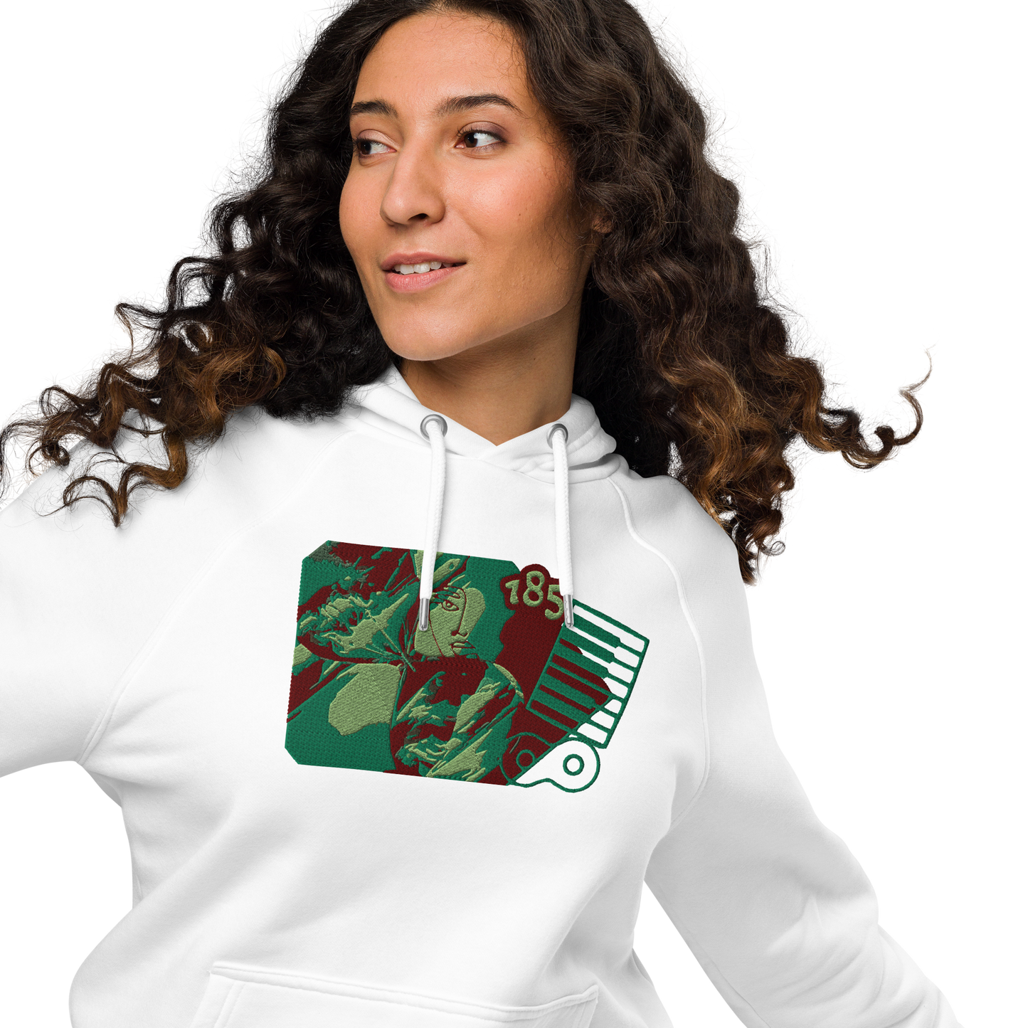 Unisex raglan hoodie