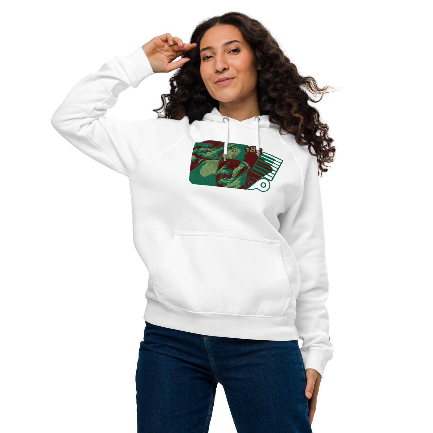 Unisex raglan hoodie