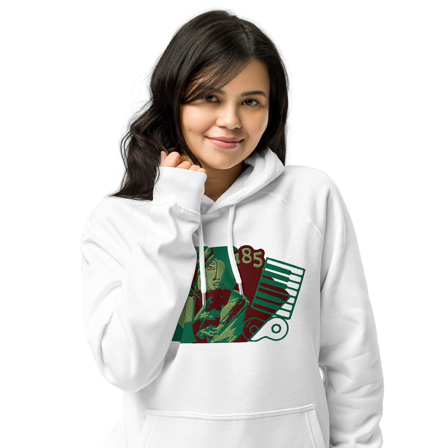 Unisex raglan hoodie