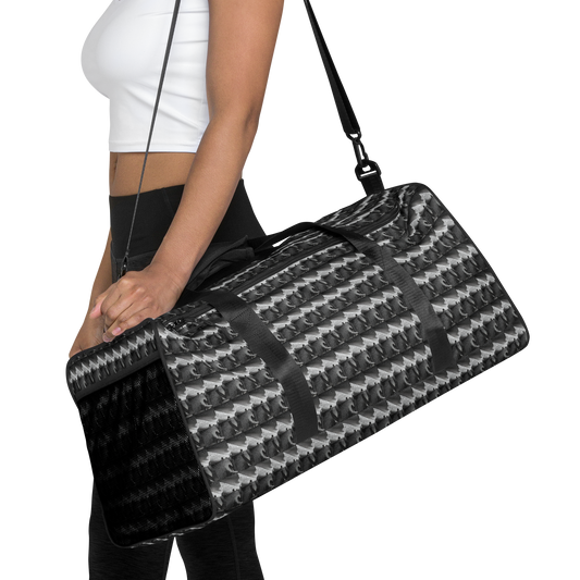 Introducing our Art-Inspired Duffle Bag, a fusion of durability, style, and practicality that redefines the standard. Inspired by the elegance of art, this bag is more than just a travel companion—it's a statement piece.  Crafted with meticulous attention to detail, our duffle bag is built to last. Its robust construction, featuring 100% polyester with black interlining, ensures it can handle the demands of your busiest days.