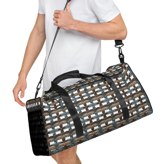 No matter where your adventures take you, our duffle bag ensures stability with T-piping, providing peace of mind as you navigate through bustling airports or busy city streets. Plus, with a mesh side pocket, accessing must-have items has never been more convenient.<br><br>Elevate your travel experience with our Art-Inspired Duffle Bag—a perfect blend of durability, style, and functionality that's ready to accompany you on every journey.