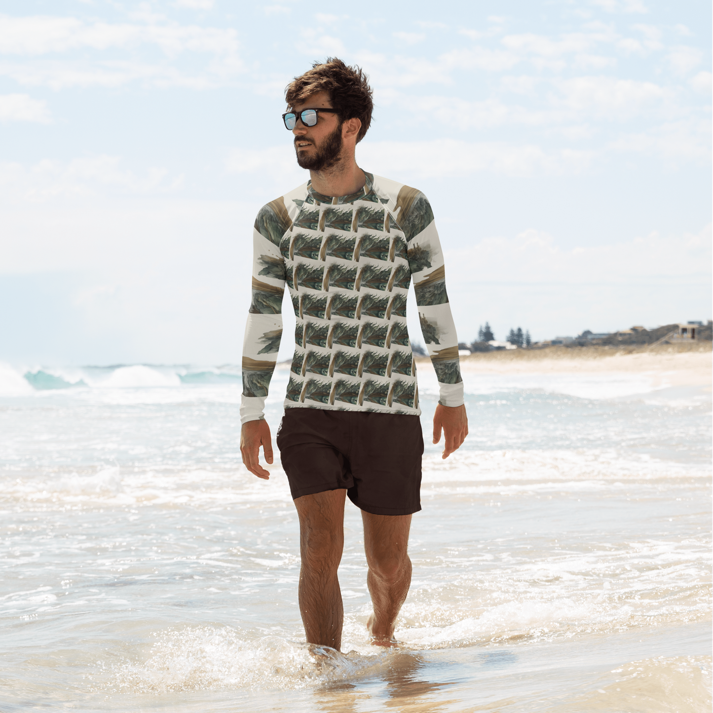 Constructed from 82% polyester and 18% spandex, this rash guard features a soft, four-way stretch fabric that contours perfectly to your body, thus providing unmatched comfort during all activities. Engage confidently; with your skin safeguarded against damaging UV rays, its UPF 50+ protection ensures that ultimate protection. With flat ergonomic seams and cover stitching, beats.cali’s rash guards are built for endurance, letting you concentrate on your performance without concern for wear and tear. 