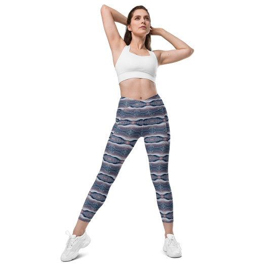 Crossover leggings with pockets