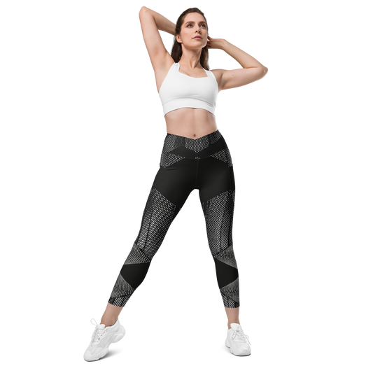 Crossover leggings with pockets