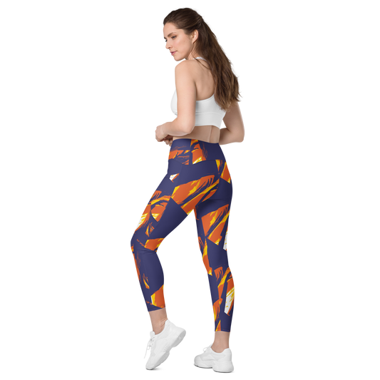 Crossover leggings with pockets