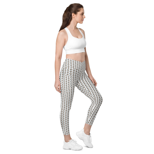 Crossover leggings with pockets