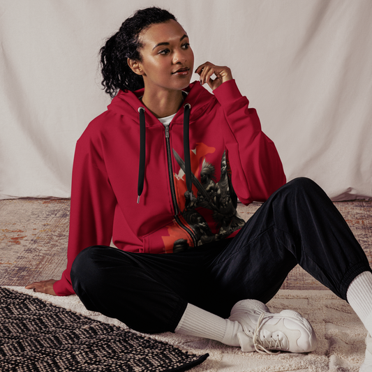 unisex zip hoodie