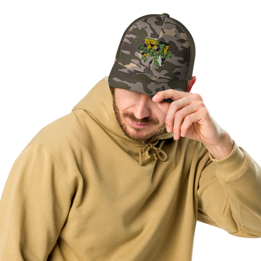 Camouflage trucker hat