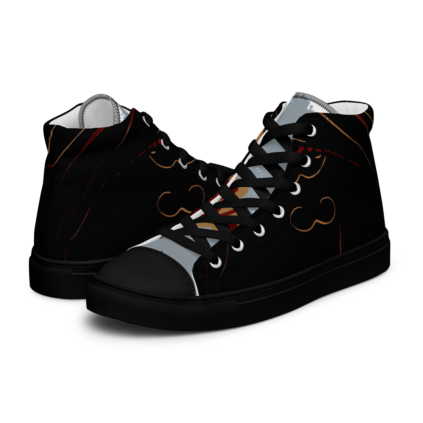Men’s high top canvas shoes