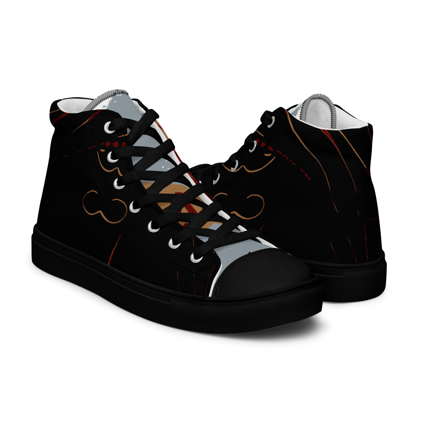 Men’s high top canvas shoes