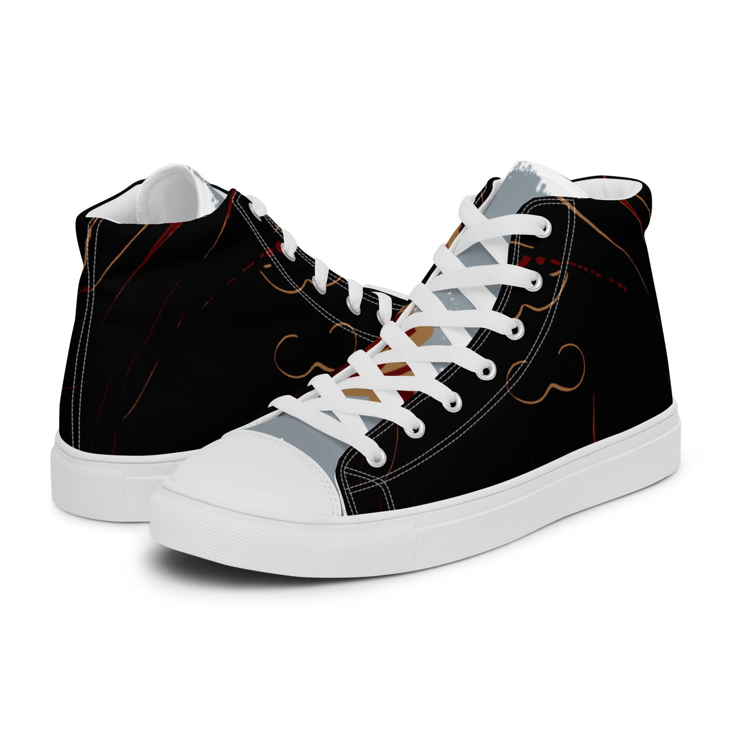 Men’s high top canvas shoes