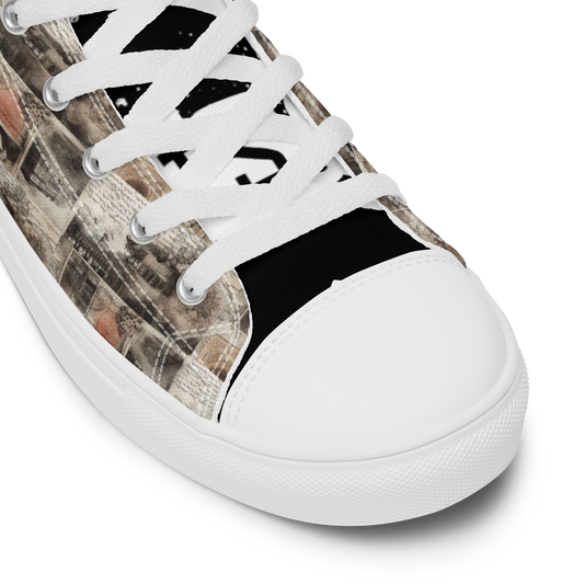 Men’s high top canvas shoes