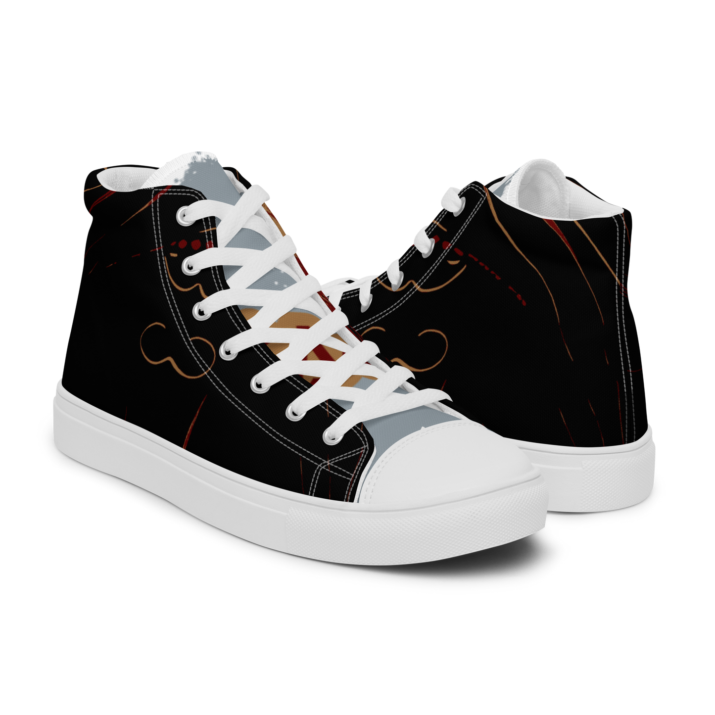 Men’s high top canvas shoes