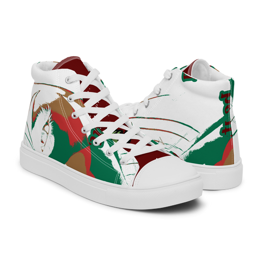 Men’s high top canvas shoes