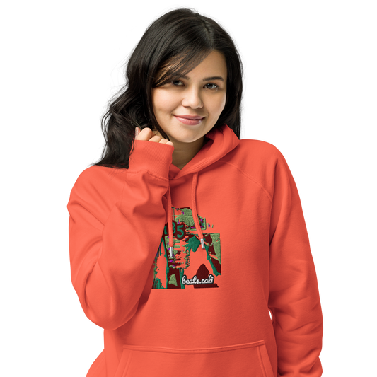 Unisex raglan hoodie